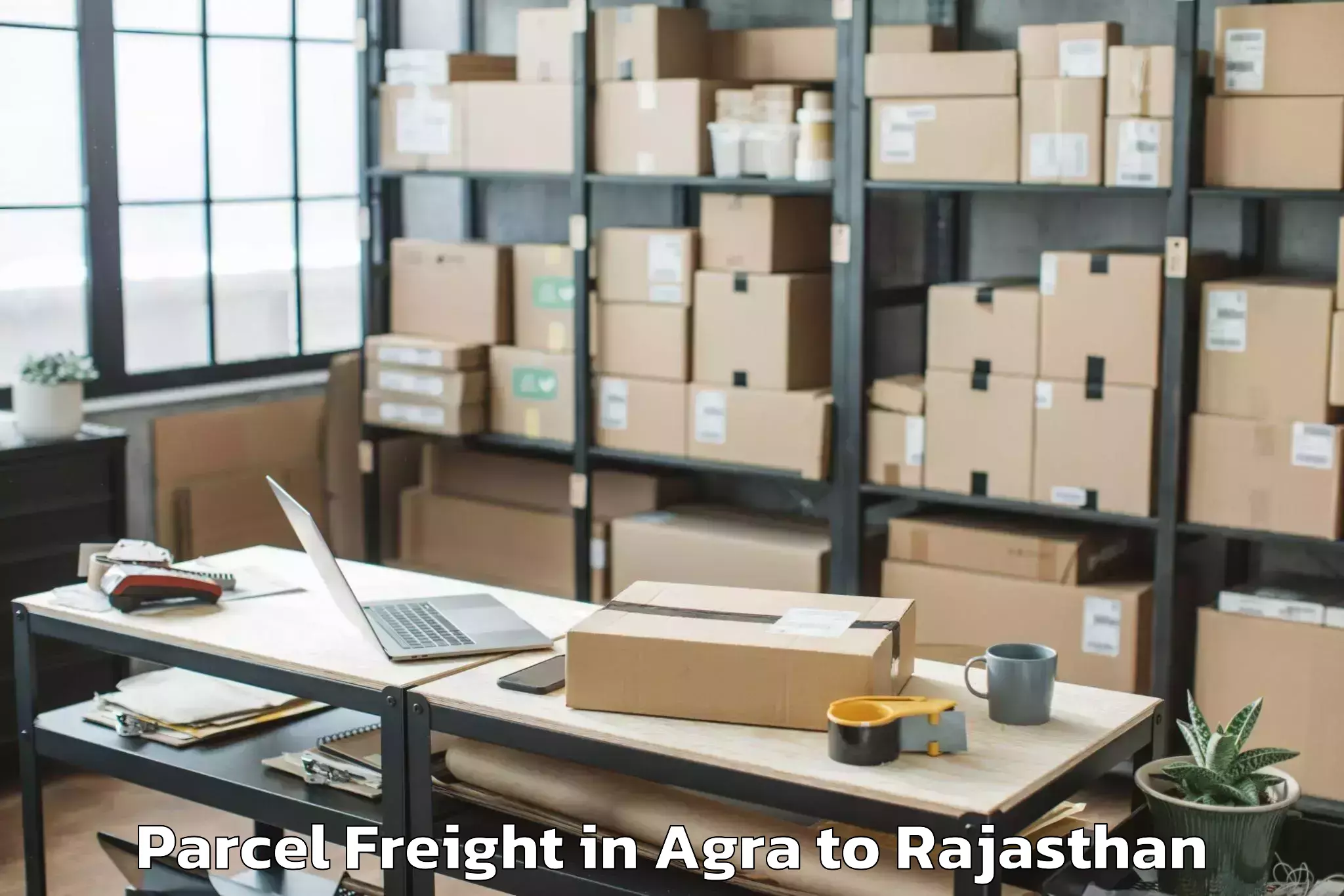 Discover Agra to Chhoti Sadri Parcel Freight